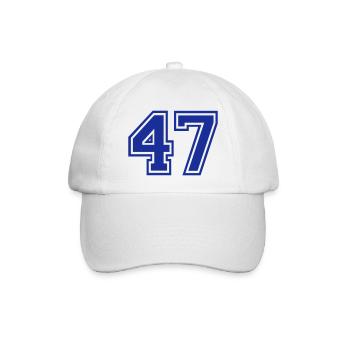 47 - Baseballkappe - Weiß/Weiß - Vorne