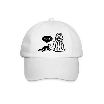Verheiratet - help - Line - Baseballkappe - Weiß/Weiß - Vorne