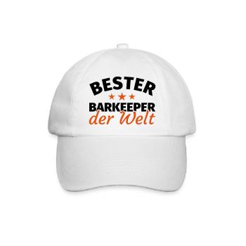 Barkeeper - Baseballkappe - Weiß/Weiß - Vorne