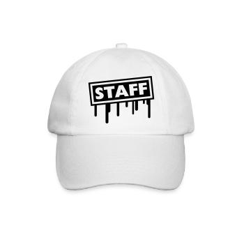 Staff - Baseballkappe - Weiß/Weiß - Vorne