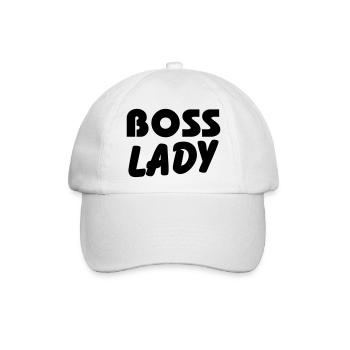 Boss Lady - Baseballkappe - Weiß/Weiß - Vorne