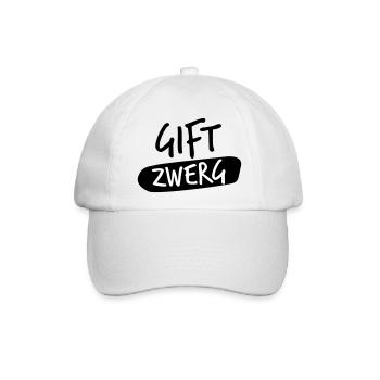 gift zwerg - Baseballkappe - Weiß/Weiß - Vorne