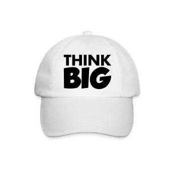 Think Big - Baseballkappe - Weiß/Weiß - Vorne