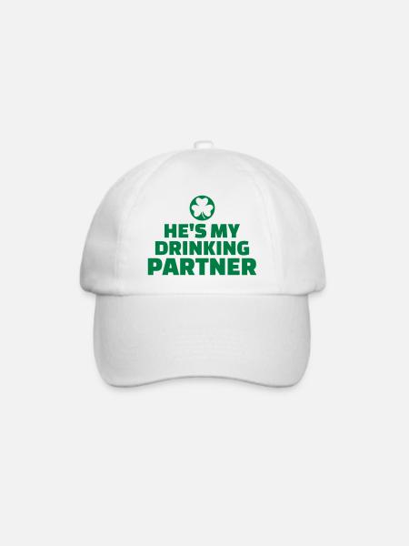 Drinking partner - Baseballkappe - Weiß/Weiß