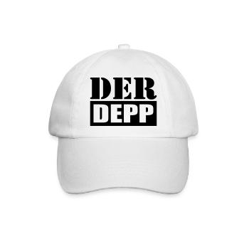Der Depp - Baseballkappe - Weiß/Weiß - Vorne