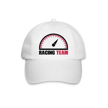 Tacho Racing Team - Baseballkappe - Weiß/Weiß - Vorne
