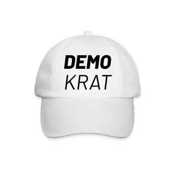 Demokrat/in - Baseballkappe - Weiß/Weiß - Vorne