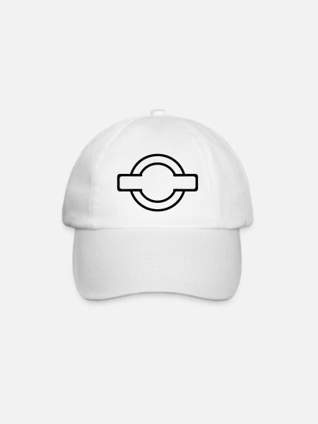 Stempel / stamp (1c) - Baseballkappe - Weiß/Weiß