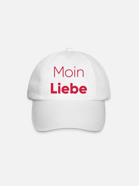 Liebe ist stärker als Hass - Baseballkappe - Weiß/Weiß