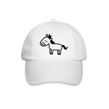 Pony Pferdchen - line - Baseballkappe - Weiß/Weiß - Vorne
