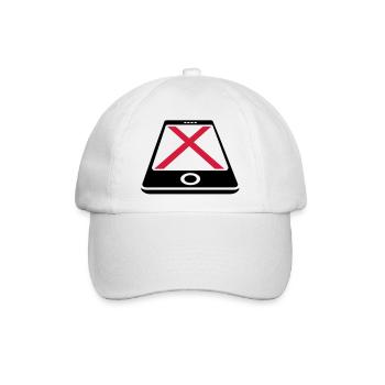 No Smartphone - Baseballkappe - Weiß/Weiß - Vorne