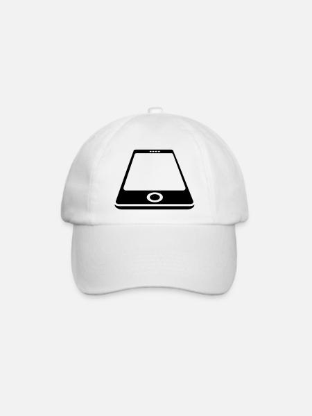 Smartphone White - Baseballkappe - Weiß/Weiß