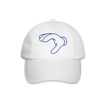 Hand - Baseballkappe - Weiß/Weiß - Vorne