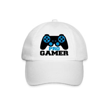 Pro Gamer Logo - Baseballkappe - Weiß/Weiß - Vorne