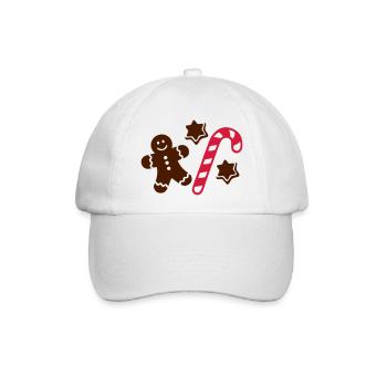 Lebkuchen - Baseballkappe - Weiß/Weiß - Vorne