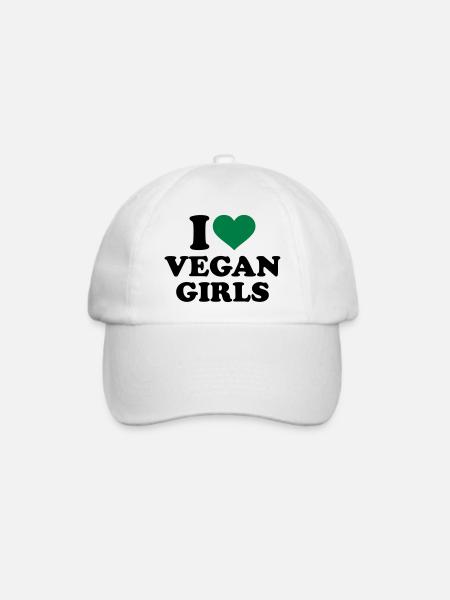 Vegan - Baseballkappe - Weiß/Weiß