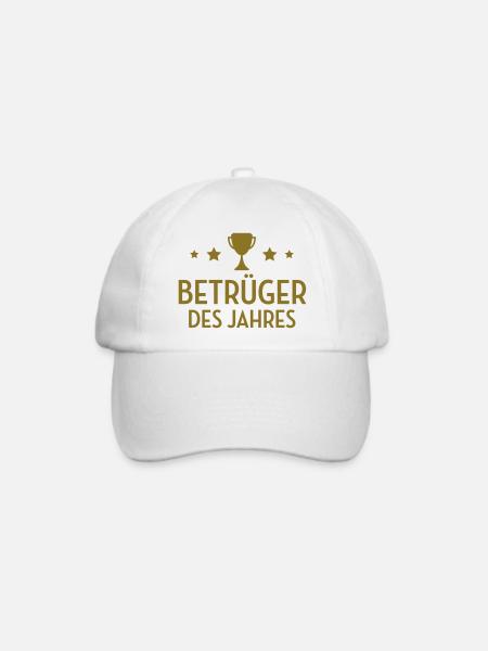 Betrüger Betrügen Betrügerin Mogler Moglerin Spiel - Baseballkappe - Weiß/Weiß