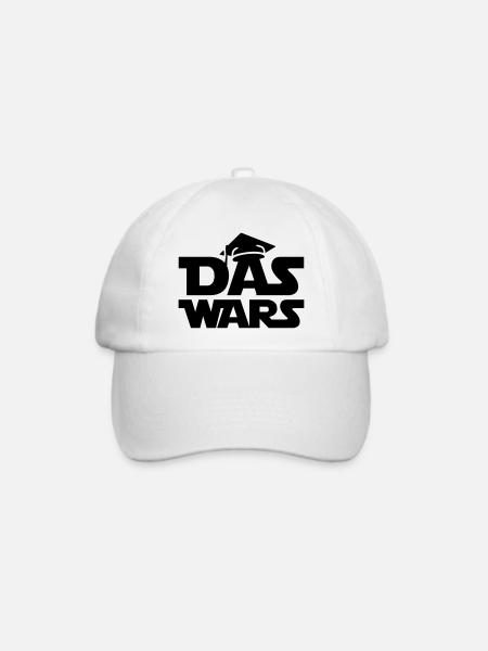 abi das wars - Baseballkappe - Weiß/Weiß