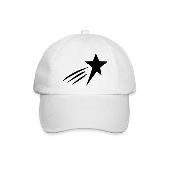 Coole Sternschnuppe - Baseballkappe - Weiß/Weiß - Vorne