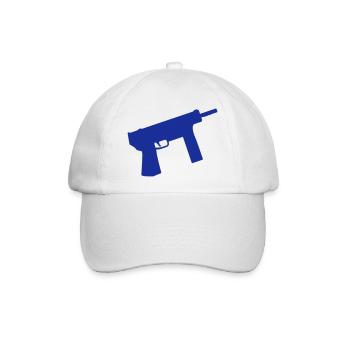 waffe - Baseballkappe - Weiß/Weiß - Vorne