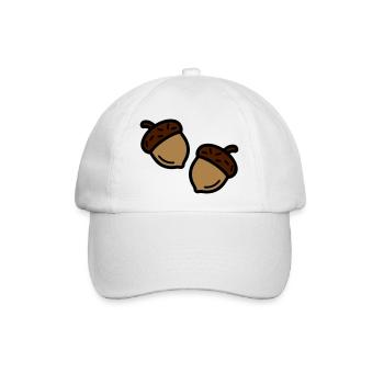Eichel Herbst Eiche - Baseballkappe - Weiß/Weiß - Vorne