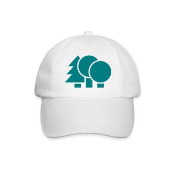 Wald, Naturschutz - Baseballkappe - Weiß/Weiß - Vorne
