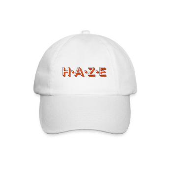 Schriftzug Haze - Baseballkappe - Weiß/Weiß - Vorne