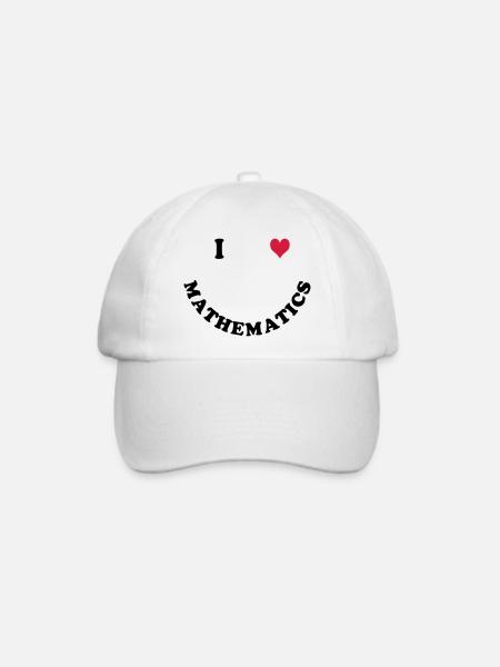 Mathematik - Baseballkappe - Weiß/Weiß