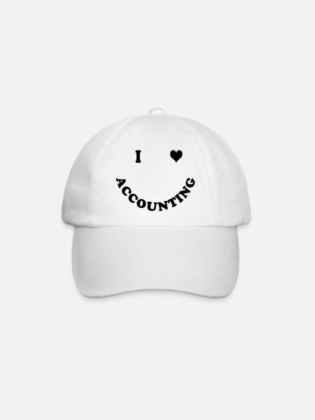 Buchhalter - Baseballkappe - Weiß/Weiß