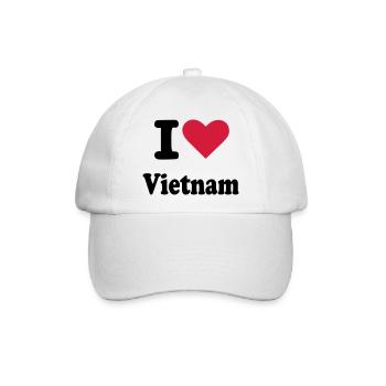 Vietnam - Baseballkappe - Weiß/Weiß - Vorne