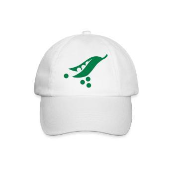 Erbsen - Baseballkappe - Weiß/Weiß - Vorne