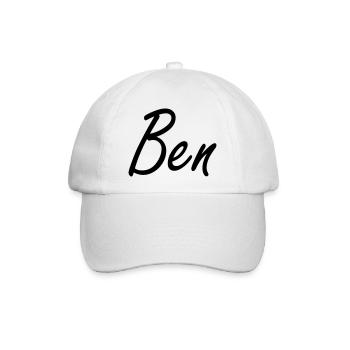 Ben - Baseballkappe - Weiß/Weiß - Vorne