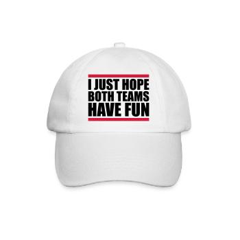 Both Teams Have Fun - Baseballkappe - Weiß/Weiß - Vorne