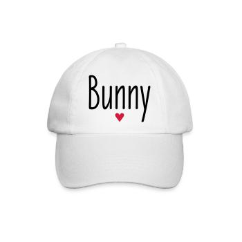 Valentinstag, Spitzname, Bunny, Herz, Liebe, Paare - Baseballkappe - Weiß/Weiß - Vorne