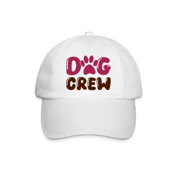 dog pfote crew 01 - Baseballkappe - Weiß/Weiß - Vorne