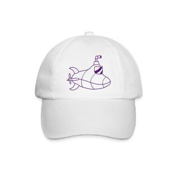 U-Boot Unterseeboot Tauchgang Tauchboot Kapitän - Baseballkappe - Weiß/Weiß - Vorne