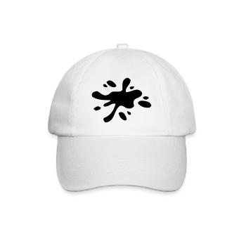 Klecks 2 - Baseballkappe - Weiß/Weiß - Vorne