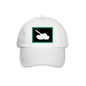 Panzer / tank (2c) - Baseballkappe - Weiß/Weiß - Vorne
