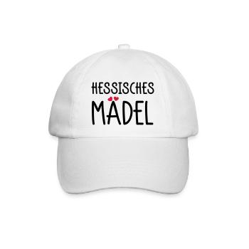 Hessisches Mädel - Baseballkappe - Weiß/Weiß - Vorne