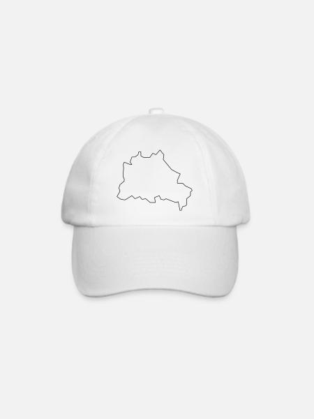 Berlin - Baseballkappe - Weiß/Weiß