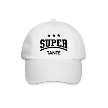 Super Tante - Baseballkappe - Weiß/Weiß - Vorne