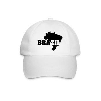 Brazil (ID: 002004) - Baseballkappe - Weiß/Weiß - Vorne