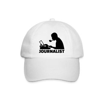 Journalist - Baseballkappe - Weiß/Weiß - Vorne