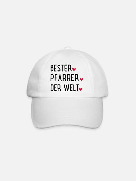 Pfarrer - Baseballkappe - Weiß/Weiß