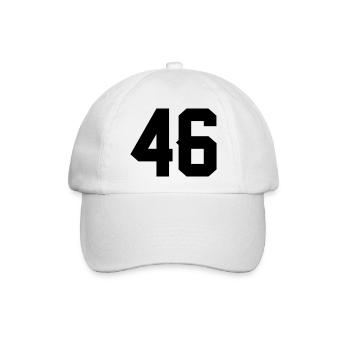 46 - Baseballkappe - Weiß/Weiß - Vorne