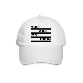 My Drug - Baseballkappe - Weiß/Weiß - Vorne