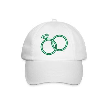 eheringe - Baseballkappe - Weiß/Weiß - Vorne