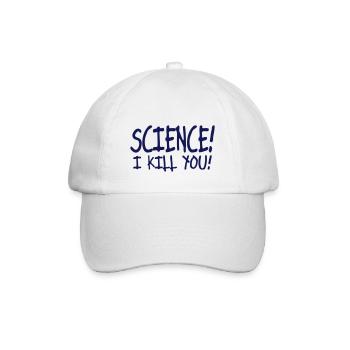 science i kill you / silence i kill you - Baseballkappe - Weiß/Weiß - Vorne