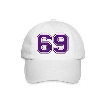 69 - Baseballkappe - Weiß/Weiß - Vorne