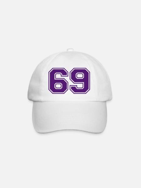 69 - Baseballkappe - Weiß/Weiß
